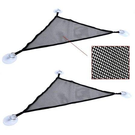 Reptilhängmatta Stege Tillbehör Set för Stora Små Skäggagam Anole Ödlor eller Ormar (Tri-hörnad, 19 × 13 × 13 Tum, 2-pack)