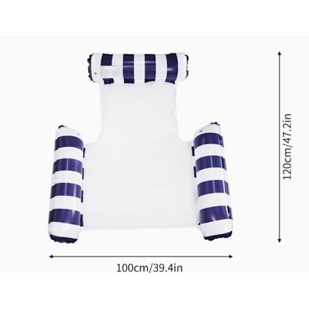 Oppustelig PVC luftpude swimmingpool, swimmingpool legetøj vand hængekøje 4 i 1 vandlegetøj pool tilbehør, egnet til flere scener