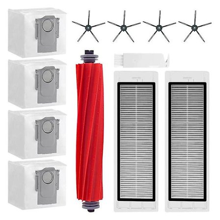 Q5 Robotstøvsuger Støvpose Sidebørste Filter Støvpose Utbyttingstilbehørssett