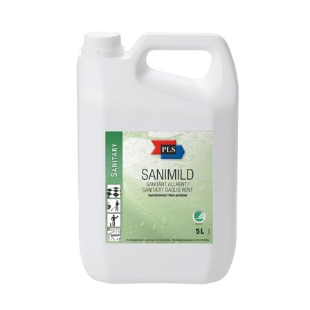 PLS Sanitetsrengöring Sanimild oparfymerad 5L - Lyreco - Städ och hygien - Rengöringsmedel - Sanitetsrent