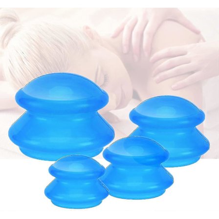 Silikonkoppningsterapiset i olika storlekar - Koppningsterapi Professionell studio- och hemmabruk Koppningsset, starkare sug