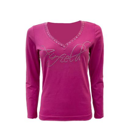 Airfield, Long Sleeve T-shirt Roze, Dames, Maat:S,Katoen