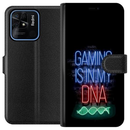 Yhteensopiva Lompakkokotelo Xiaomi Redmi 10C Viktor Gyökeresin muotokuva vihreässä paidassa, jossa on leijonamotiivi ja intensiivinen vihreä tunnelma