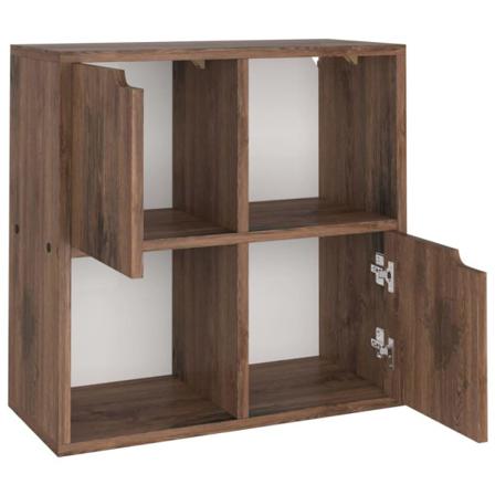 Vidaxl Bokhylla Rökfärgad Ek 60x27,5x59,5 Cm Spånskiva Brun