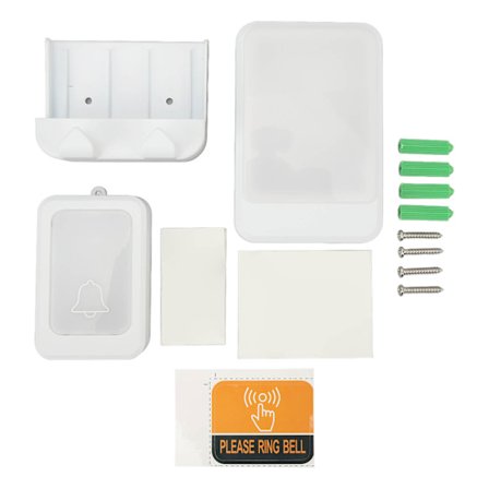 Trådløs LED Dørklokke Batteridrevet for Eldre Stille Tjenester Hjemmeoperasjonssett