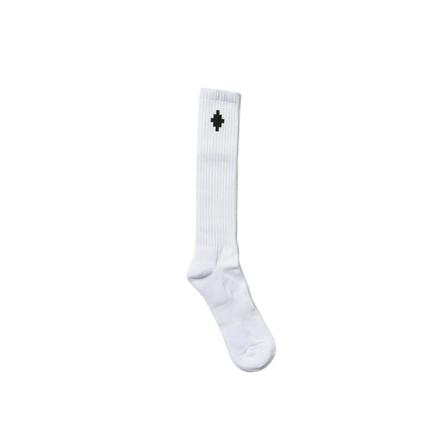 Marcelo Burlon Socks Hvid, Herre Strømper, Størrelse: ONE Size