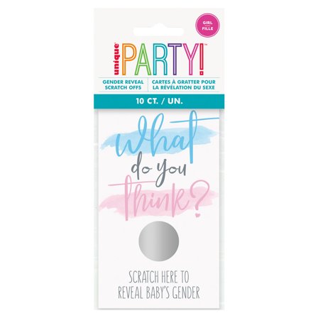 Gender Reveal Skrabekort Girl