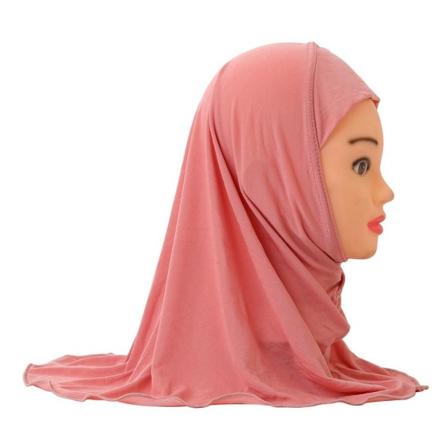 Muslimska hijab-sjalar för barn DJUPROSA deep pink