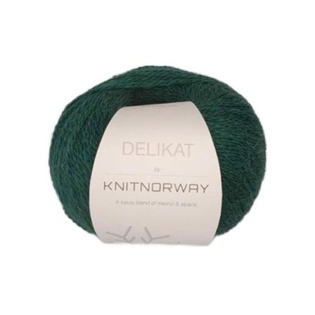 Knit Norway Garn Delikat Forest-Green 509, 50g