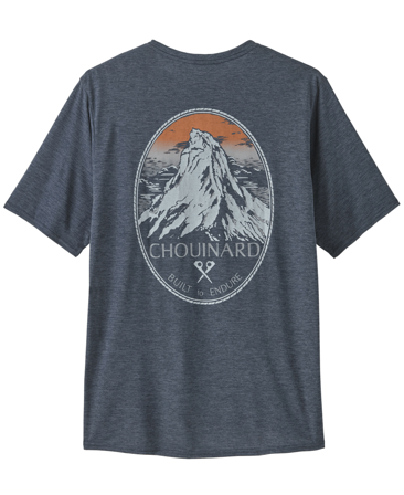 Patagonia M's Cap Cool Daily Graphic Shirt - Lands Chouinard Crest: Smolder Blue X-Dye