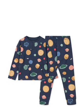 Liewood Wilhelm Printed Pyjamas Set - Navy - 86/92