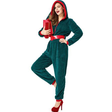 Coral Fleece Förälder-barn Julkostym Cosplay Adult S