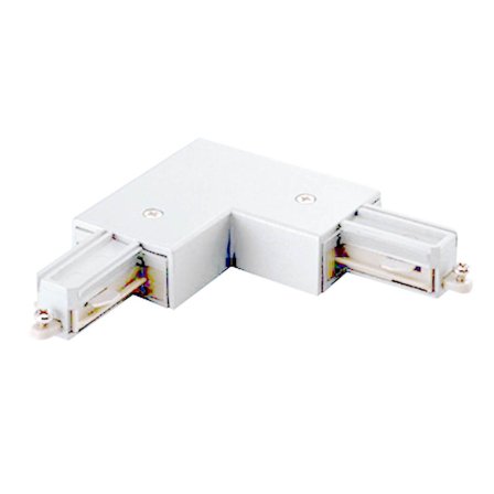 Vinga Ljus Spotline L-koppling 230 V, vit Jordledaren i innerspår, Anslutningsdon & kablar