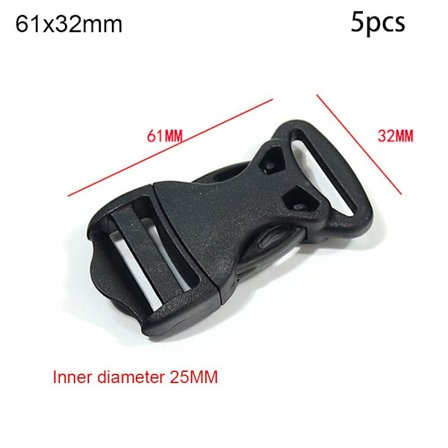 5 stk Sideutløserspenner Buet spenne 61X32MM