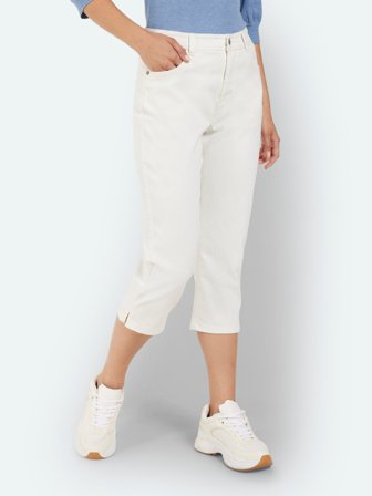 JENSEN - Jane Capri Bukser - Hvid - Curvy Fit