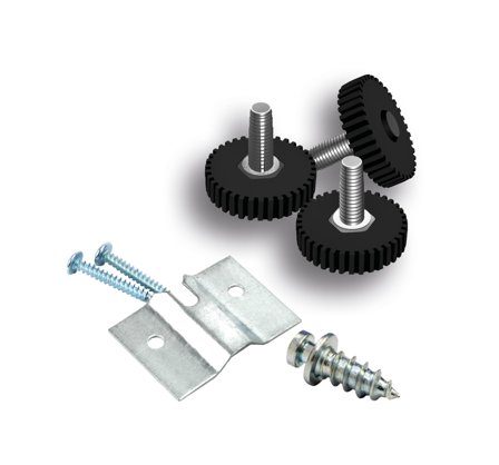 Winmau Blade 6 Dartboard Fixing Kit: Metal/Plastic Screws, Wall Bracket, 4 Pcs, Easy Installation, Replacement Kit, Dartboard Accessories