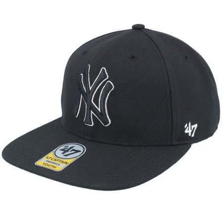 47 Brand - MLB Svart snapback Keps - Kids New York Yankees No Shot Tain Black Snapback @ Hatstore