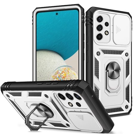 Bofink Combat Samsung Galaxy A53 5G kotelot - Valkoinen / Musta