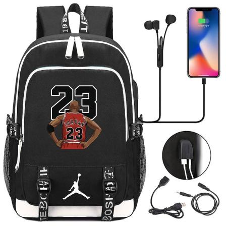 NBA Air Jordan 23 Monitoiminen Matkustus- ja Koululaukku Teineille color-1