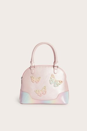 Kappahl | Torebka z motylami | Jasnoróżowy