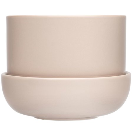 Iittala Kruka Med Fat 170x130 mm, Beige | Inredning > Vaser & Krukor > Kruka | Bagaren och Kocken