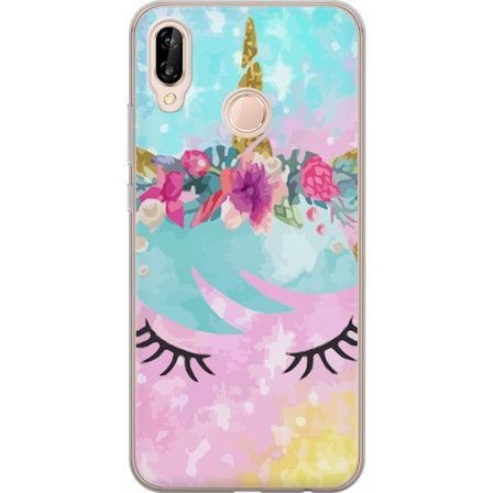 Kompatibelt Mobilskal till Huawei Huawei P20 lite Unicorn Enhörning