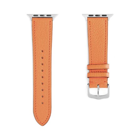 Sully läderarmband av getskinn till Apple Watch 38/40/41mm - Orange | Armband Från Yedi