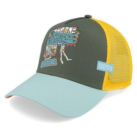 Coastal - Verde trucker Boné - Chill Out Olive/Turquoise Coastal Trucker @ Hatstore