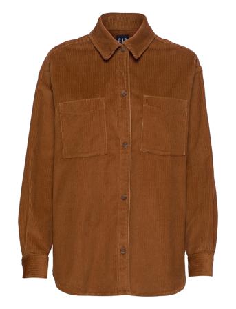 Over D Corduroy Shirt Brown GAP