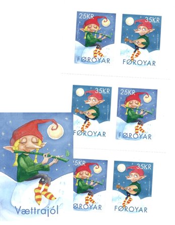 Færøerne - Julefrimærker 2025: Nissernes jul - Postfrisk hæfte