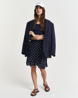 GANT - Prikkete skjørt til dame evening blue