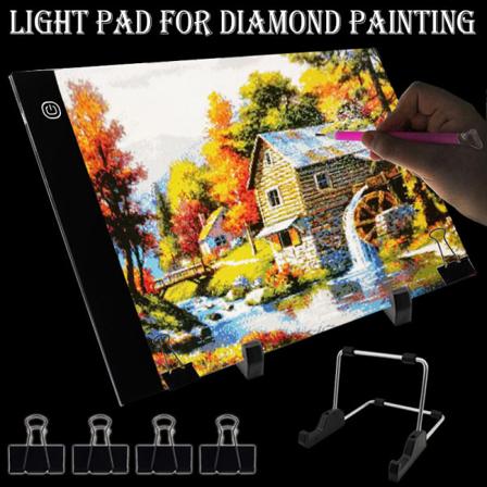 A4 LED lyspude til diamantmaling 5D diamantbroderi Lig