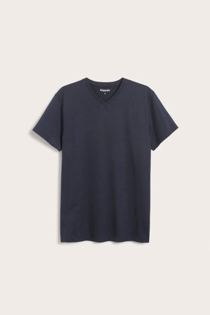 Kappahl | V-ringad t-shirt | Mörkblå