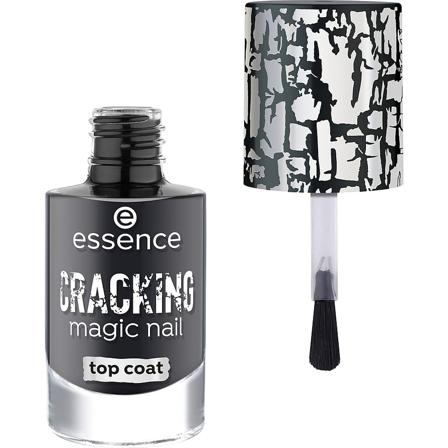 Essence Cracking Magic Nail Top Coat Black, Makeup, Neglelak, Top Coat