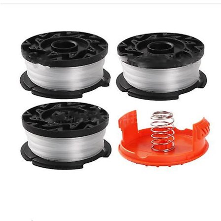 Ersättningsspole gräsklipparhuvud nylon gräsrep slåtråd för Black+decker Af-100-3zp