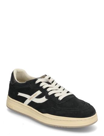 Elan Pippa Suede Anthracite Ecru Matalavartiset Sneakerit Tennarit Black Pompeii