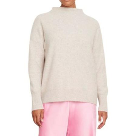 Vince, Round-neck Knitwear Beige, Dames, Maat:XS