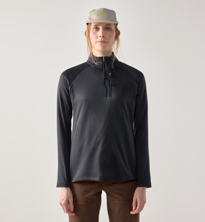 Haglöfs Korp Mid Halfzip Women True Black - Dam - S