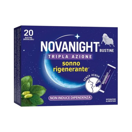 Novanight Tripla Azione con Melatonina per Dormire Magnesio
