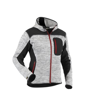 Blåkläder 493121179099L Jakke dame, gråmelert/svart, strikket Str. L, Klær