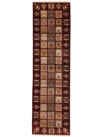 83X295 Tapis Shabargan Moderne De Couloir Noir/Marron (Laine, Afghanistan) Carpetvista