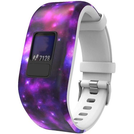 Vaihdettava silikoniranneke Garmin Vivofit 3 Vivofit Jr Vivofit Jr2 -koko: Violetti