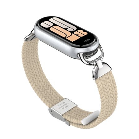 Tyylikäs punottu solkikiinnitys Xiaomi Mi Band 9/10:lle