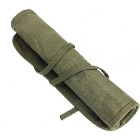 Pencilveske - 22 hull - Oppbevaringsveske for pensler - Organizer Bag - Army Green