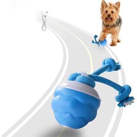 Interaktiv hundelegetøjsbold - Sjovt bevægeligt hundelegetøj til at holde dem beskæftiget | Smart hoppebold til hunde med tre tilstande