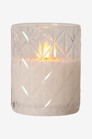 Star Trading - Flamme Romb 12cm - Läpinäkyvä - Joulun koristevalot - - Homeroom