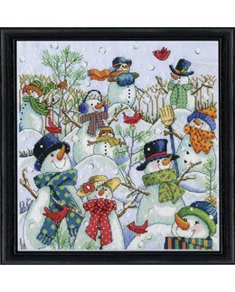 Broderipakke Bilde Snømenn - Design Works Crafts