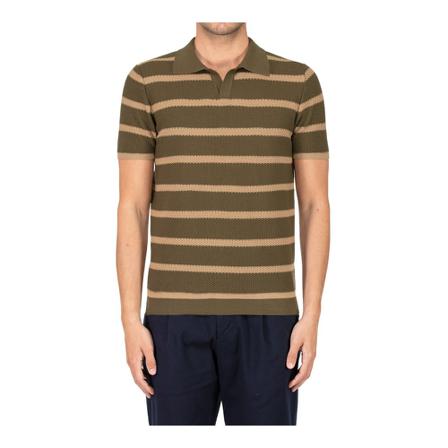 Roberto Collina, Re 28024 shirt Brązowy, Mężczyzna, Rozmiar: S