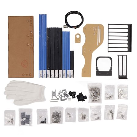 Computer Åbent Kabinet Beslag Fremragende Varmeafledning Vertikal Aluminium DIY Ramme ATX MATX ITX Åbent Computer Kabinet Blå Sort