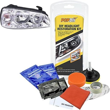 Strålkastarpoleringskit – Rengör och polerar i flera färger guld